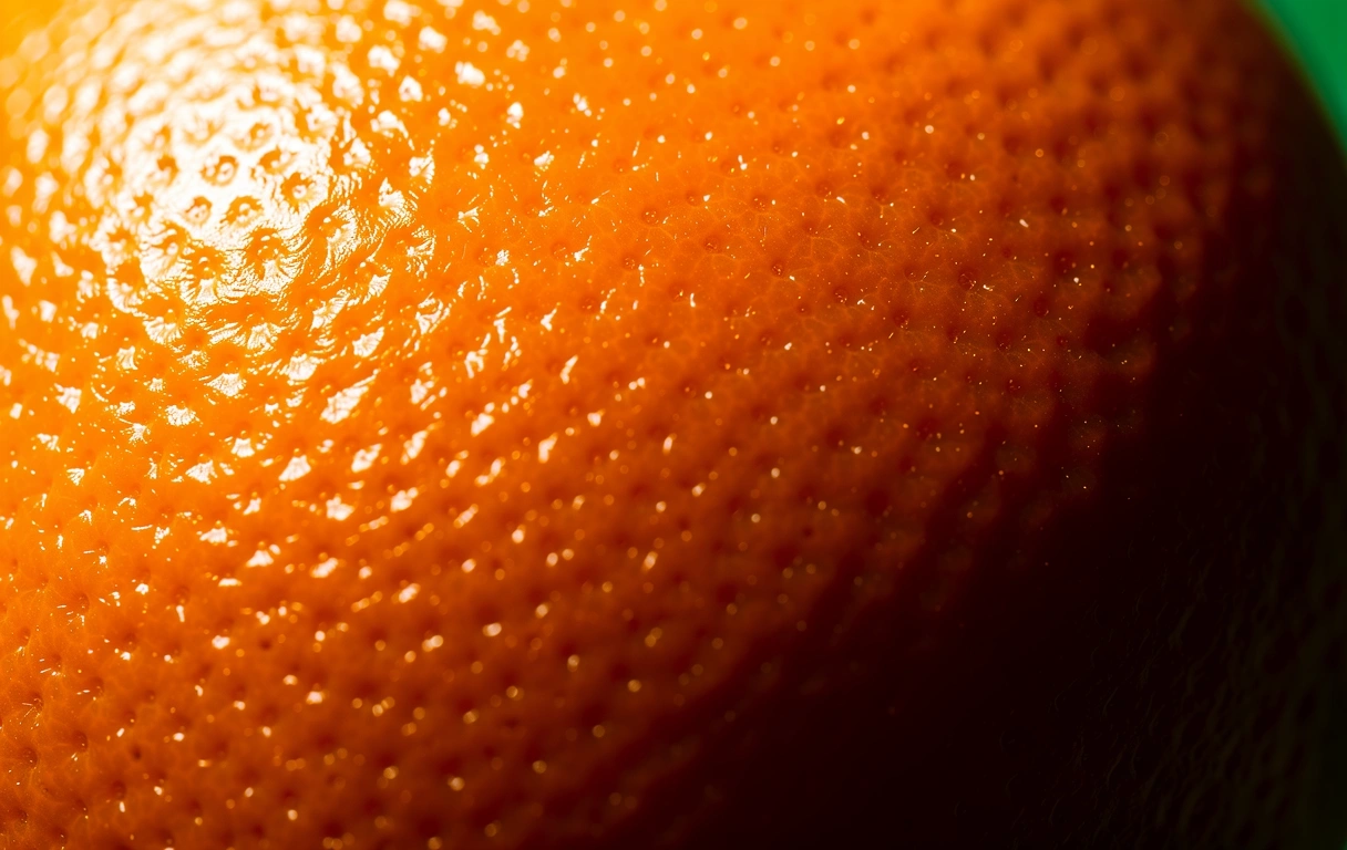 Textur von Zitrusschale