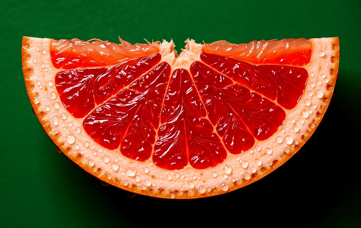 Frische Zitrusscheibe als Symbol für Vitalität